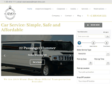 Tablet Screenshot of miami-limo.com